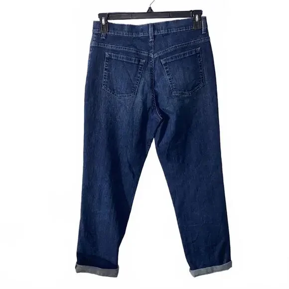 Gloria Vanderbilt Amanda Jeans 10 Dark Wash Mid Rise Y2K Classic Straight Cuffed - Picture 2 of 3